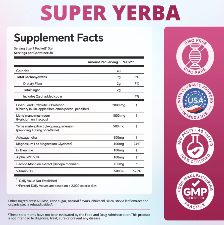 Super Yerba Instant Tea Powder
